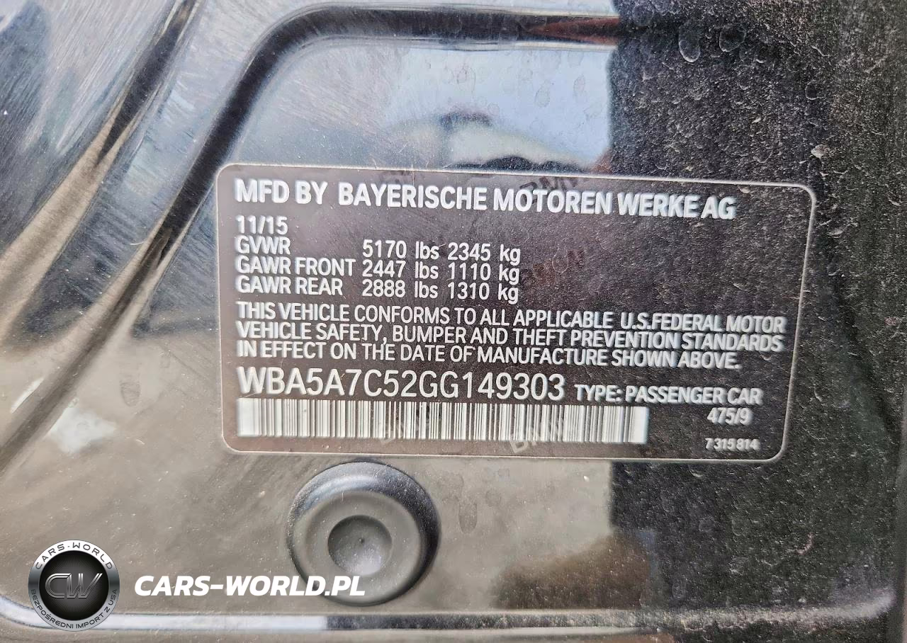 2016 BMW 528 Xi VIN:WBA5A7C52GG149303 - 12