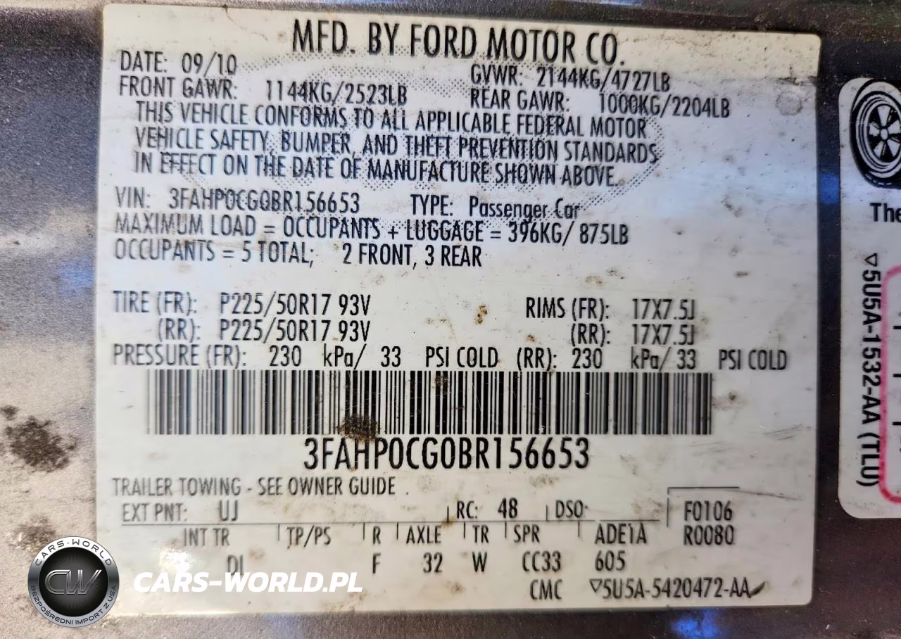 2011 Ford Fusion Sel VIN:3FAHP0CG0BR156653 - 12