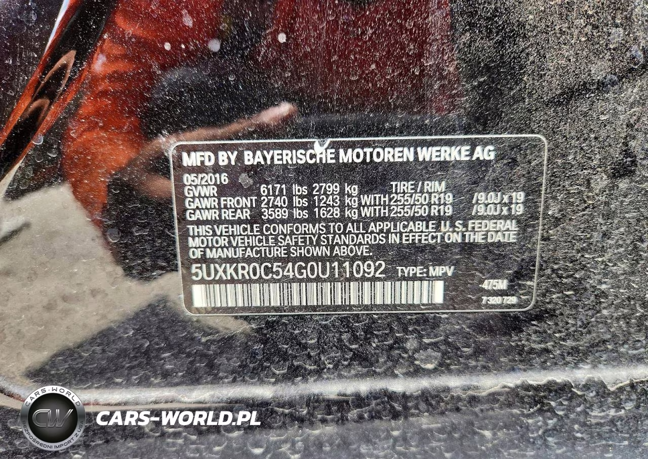 2016 BMW X5 xDrive35I VIN:5UXKR0C54G0U11092 - 13