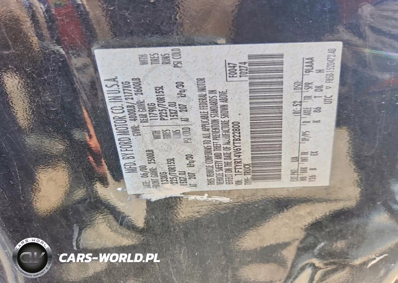2000 Ford Ranger Super Cab VIN:1FTYR14V6YTB22800 - 12