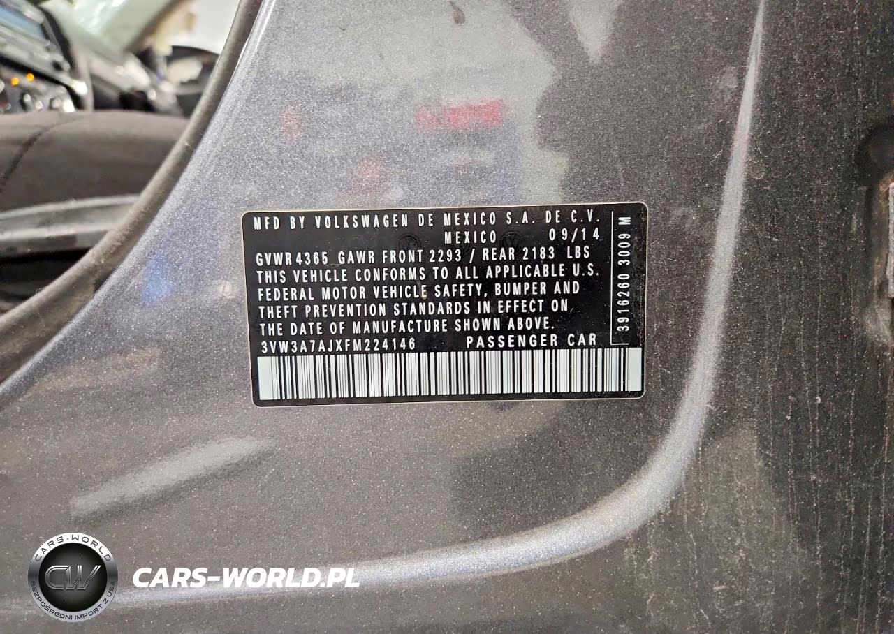 2015 Volkswagen Jetta Tdi VIN:3VW3A7AJXFM224146 - 13