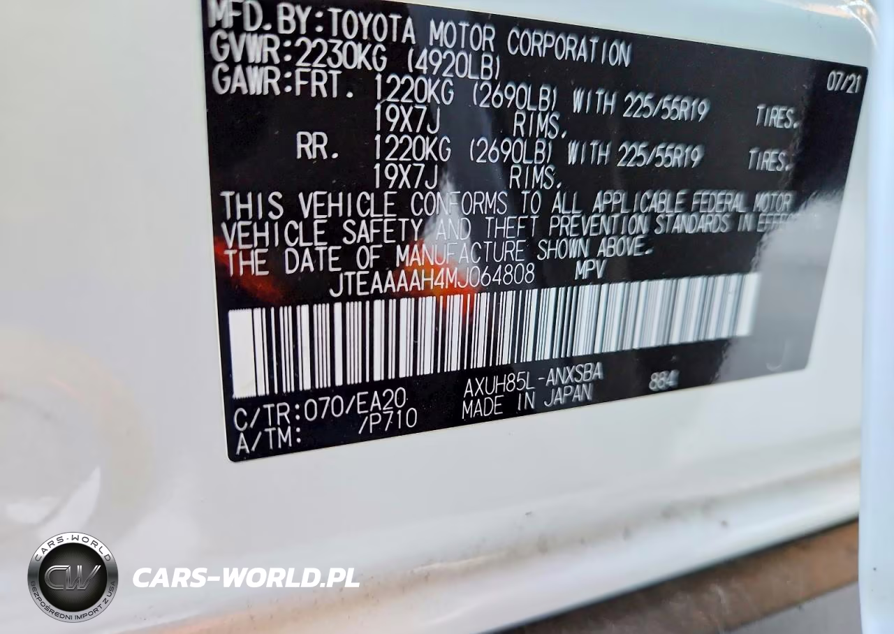 2021 Toyota Venza Limited VIN:JTEAAAAH4MJ064808 - 14