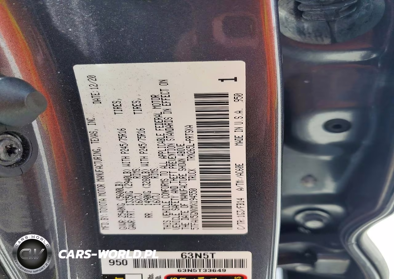 2021 Toyota Tacoma Sr VIN:5TFAX5GNXMX194550 - 12