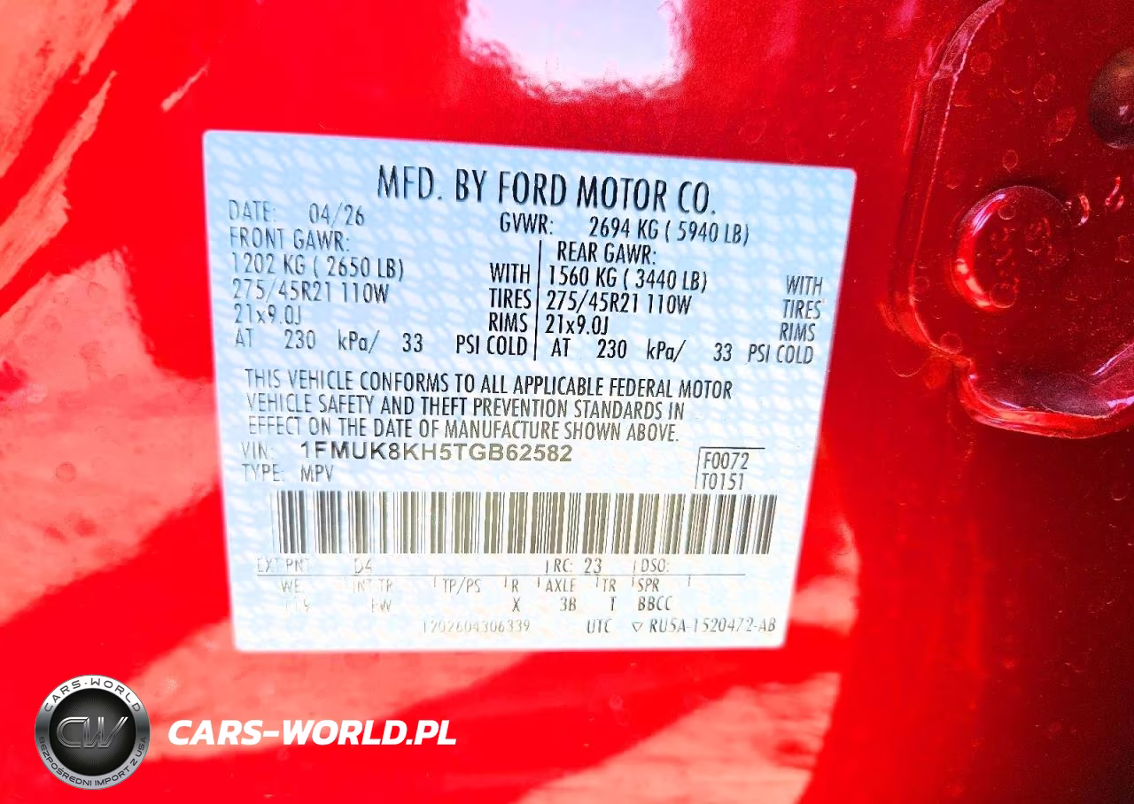 2026 Ford Explorer St-Line VIN:1FMUK8KH5TGB62582 - 12