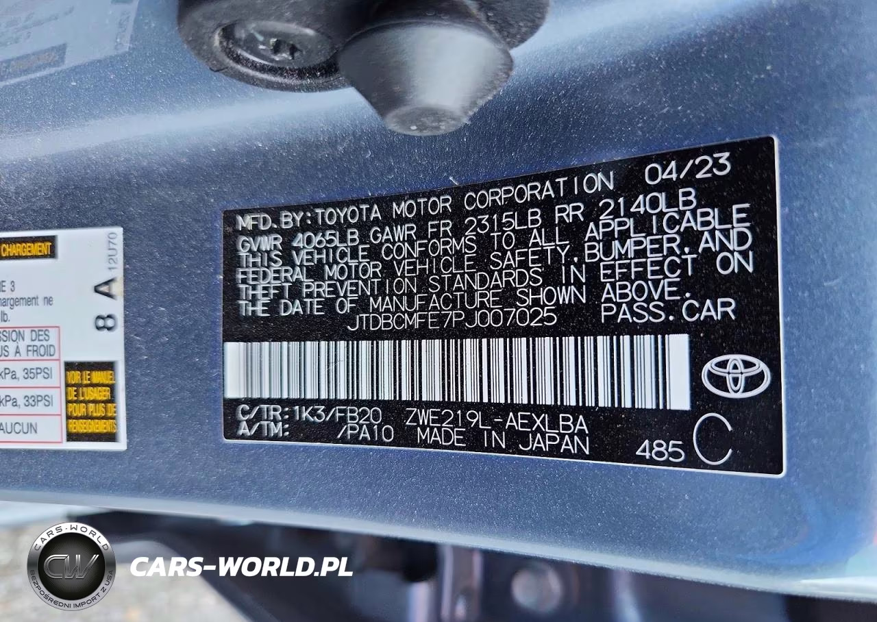 2023 Toyota Corolla Hybrid Le VIN:JTDBCMFE7PJ007025 - 12