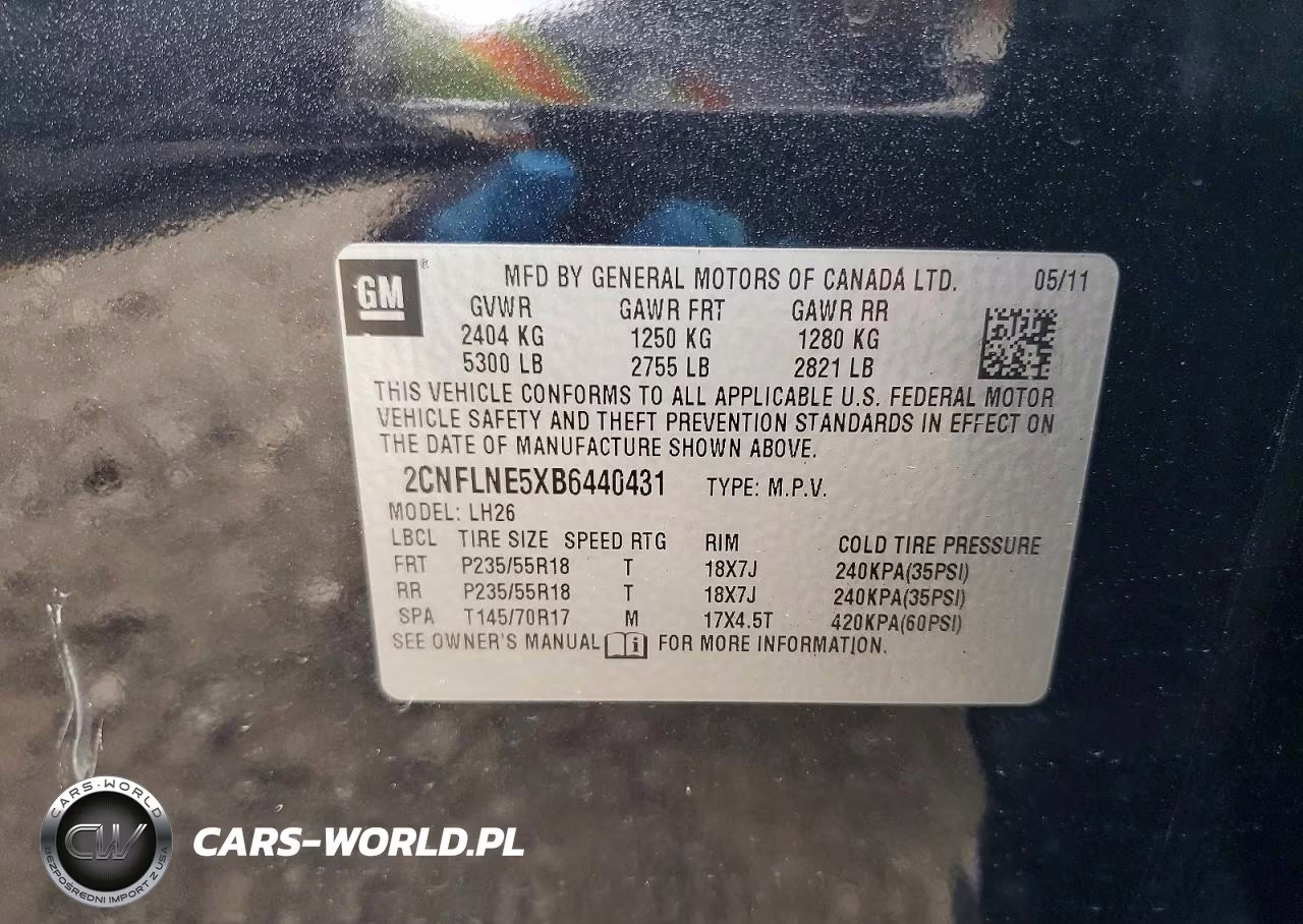 2011 Chevrolet Equinox Lt VIN:2CNFLNE5XB6440431 - 14