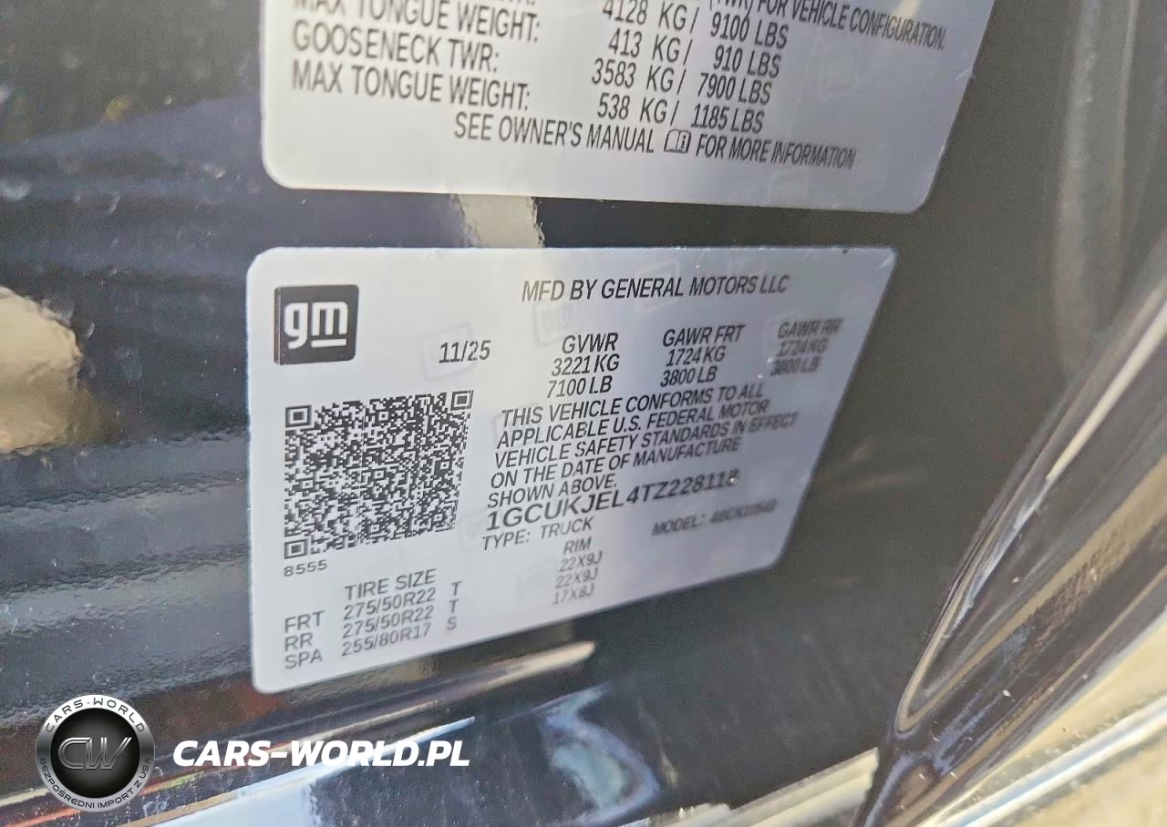 2026 Chevrolet Silverado K1500 High Country VIN:1GCUKJEL4TZ228118 - 12