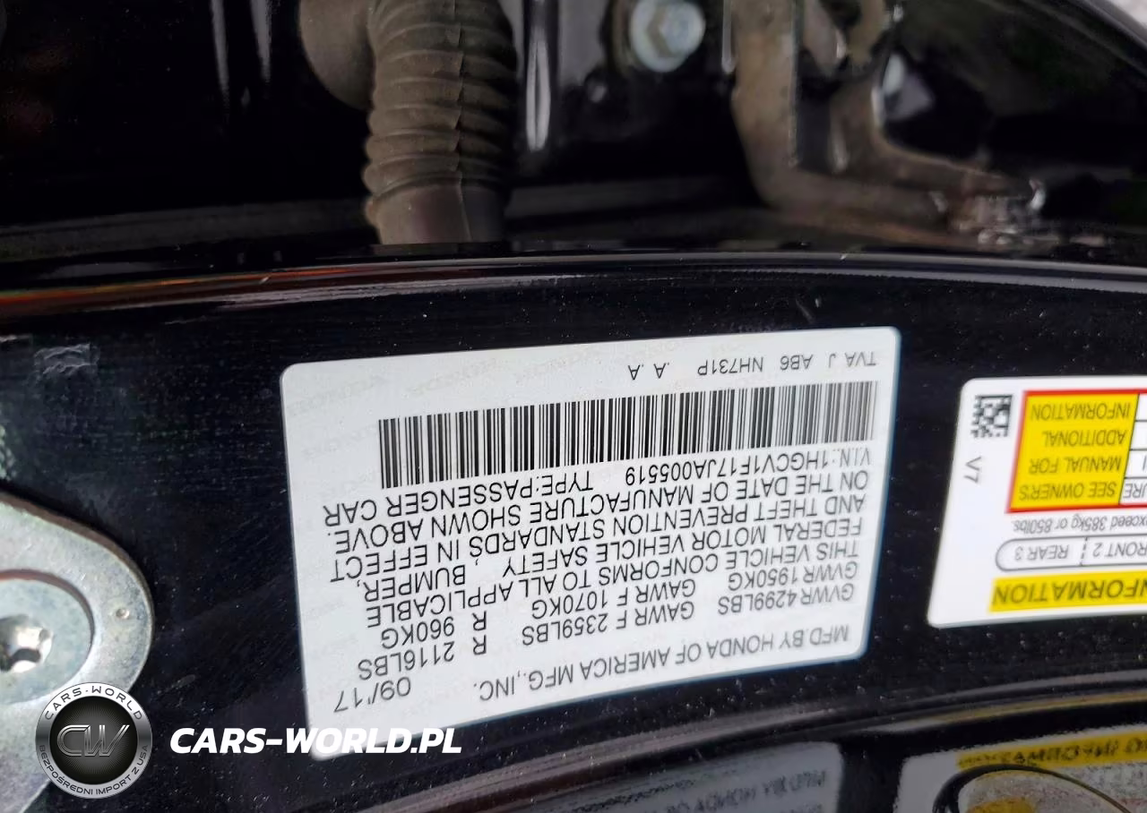2018 Honda Accord Lx VIN:1HGCV1F17JA005519 - 13
