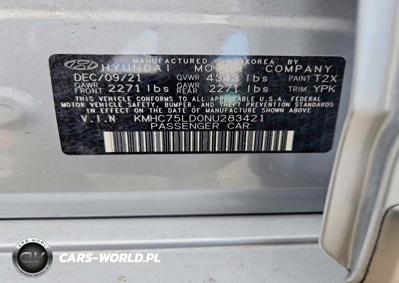 2022 Hyundai Ioniq Sel VIN:KMHC75LD0NU283421 - 12