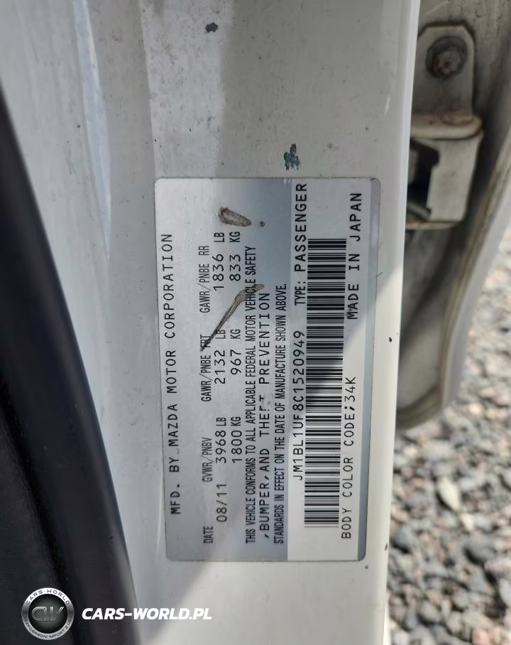 2012 Mazda 3 I VIN:JM1BL1UF8C1520949 - 12