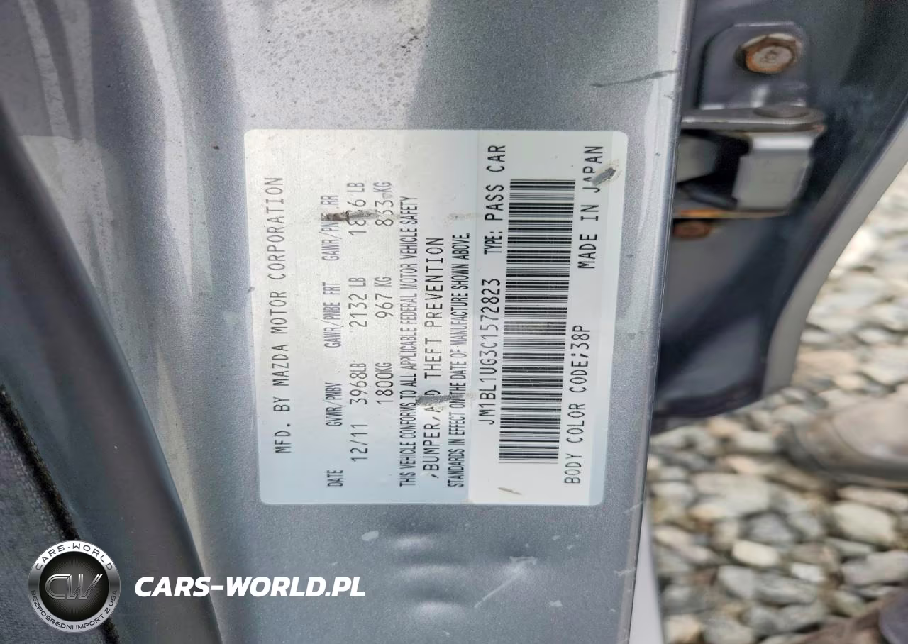 2012 Mazda 3 I VIN:JM1BL1UG3C1572823 - 12