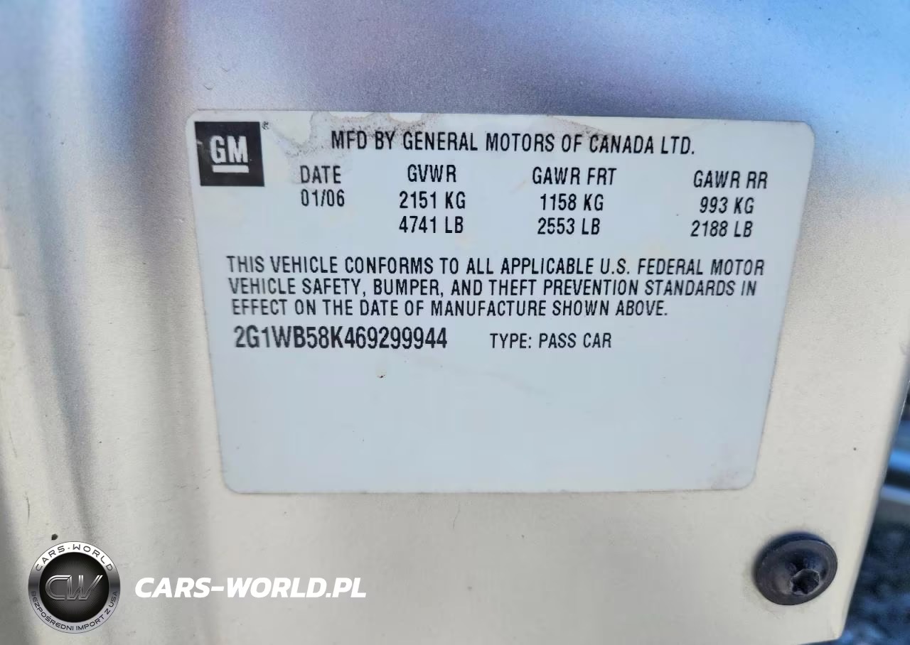 2006 Chevrolet Impala Ls VIN:2G1WB58K469299944 - 12