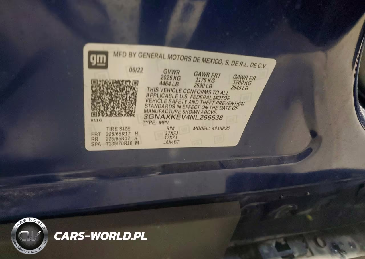 2022 Chevrolet Equinox Lt VIN:3GNAXKEV4NL266638 - 13