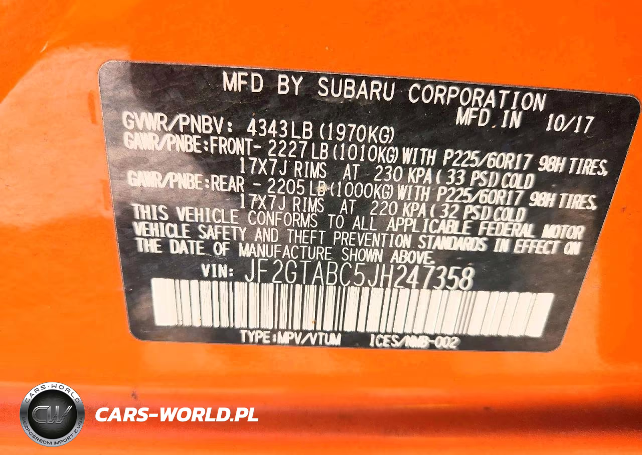 2018 Subaru Crosstrek Premium VIN:JF2GTABC5JH247358 - 12