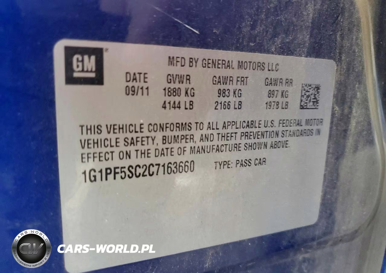 2012 Chevrolet Cruze Lt VIN:1G1PF5SC2C7163660 - 12