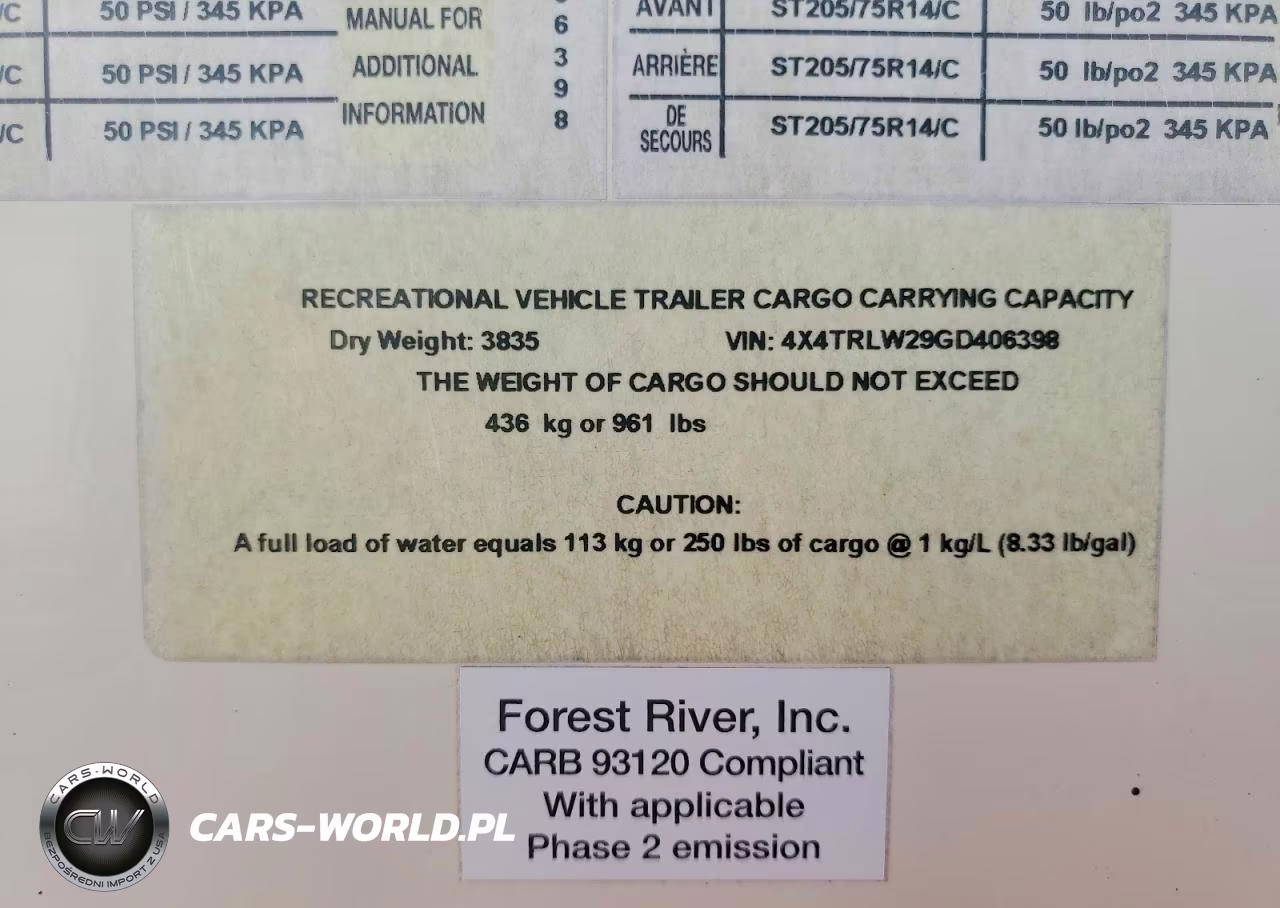 2016 Forest River Mini Lite Camper VIN:4X4TRLW29GD406398 - 10