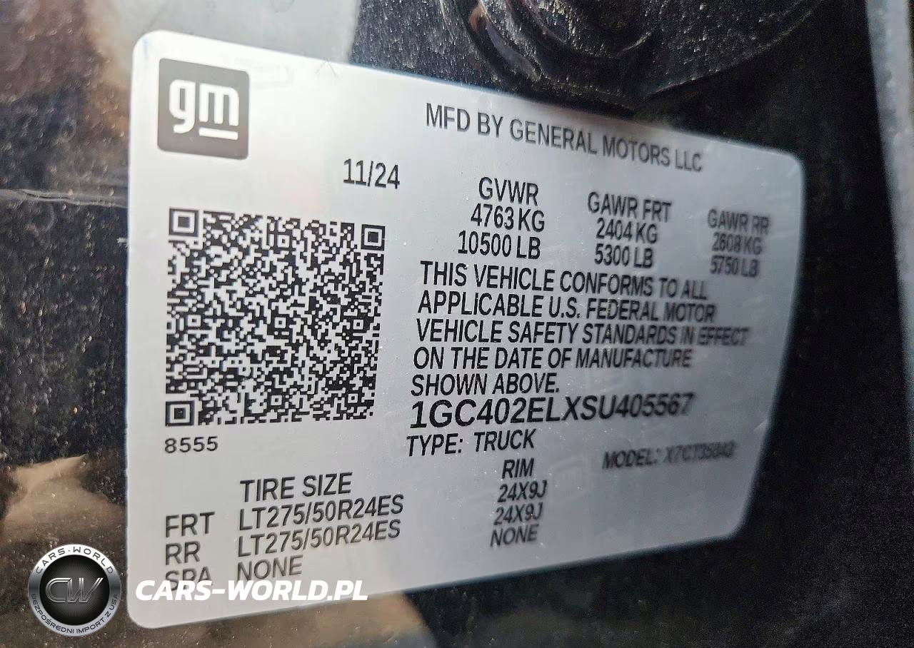 2025 Chevrolet Silverado Rst VIN:1GC402ELXSU405567 - 12