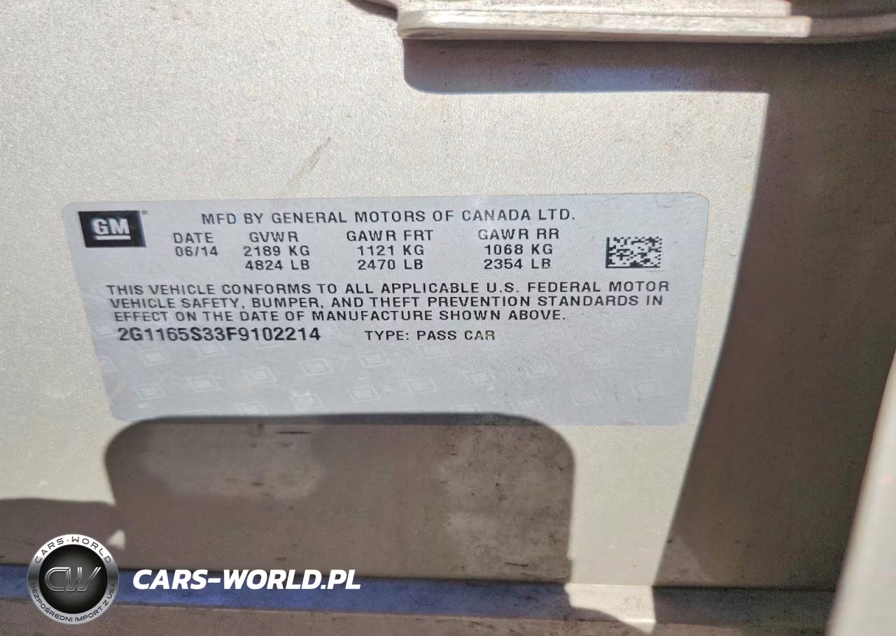 2015 Chevrolet Impala Ltz VIN:2G1165S33F9102214 - 12