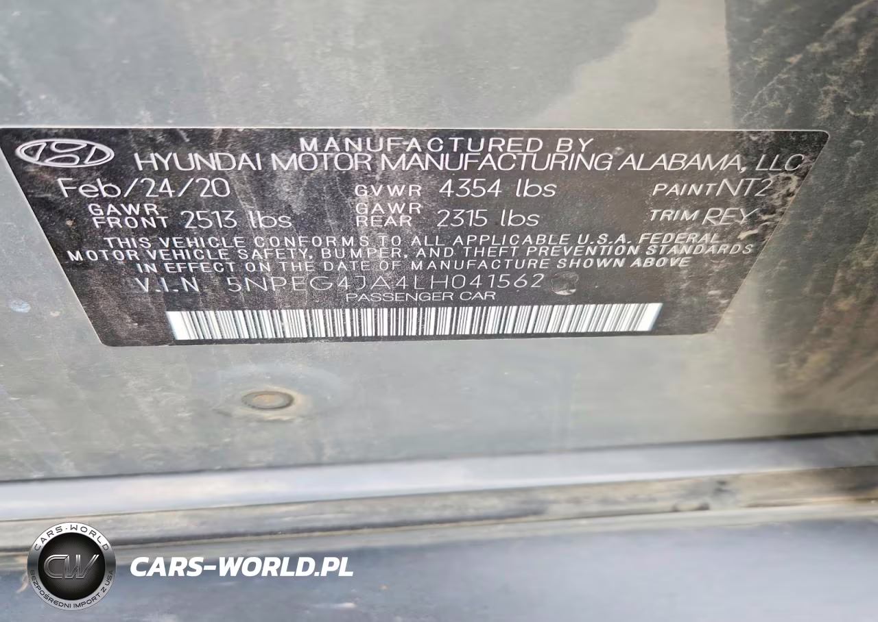 2020 Hyundai Sonata Se VIN:5NPEG4JA4LH041562 - 12