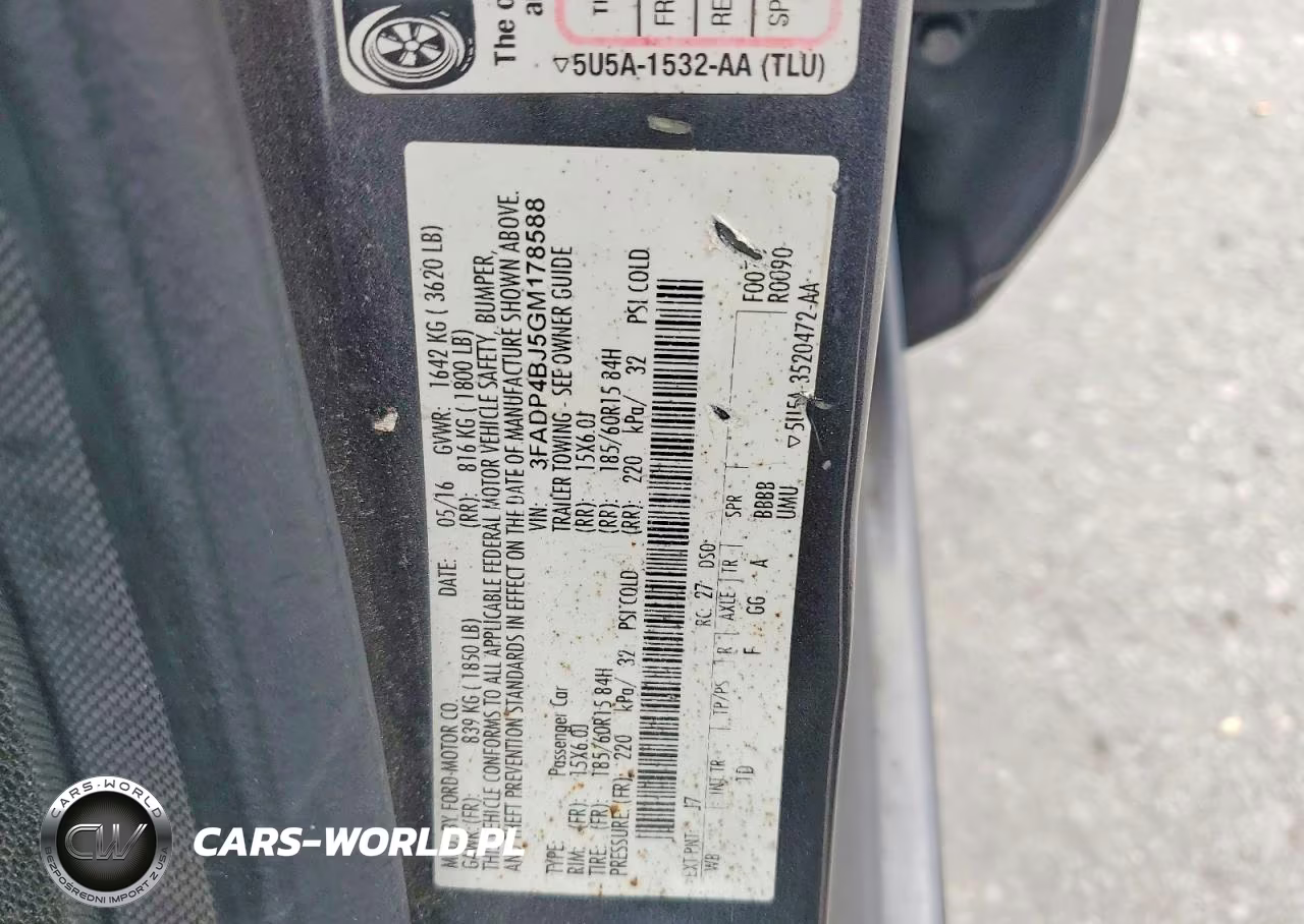 2016 Ford Fiesta Se VIN:3FADP4BJ5GM178588 - 12