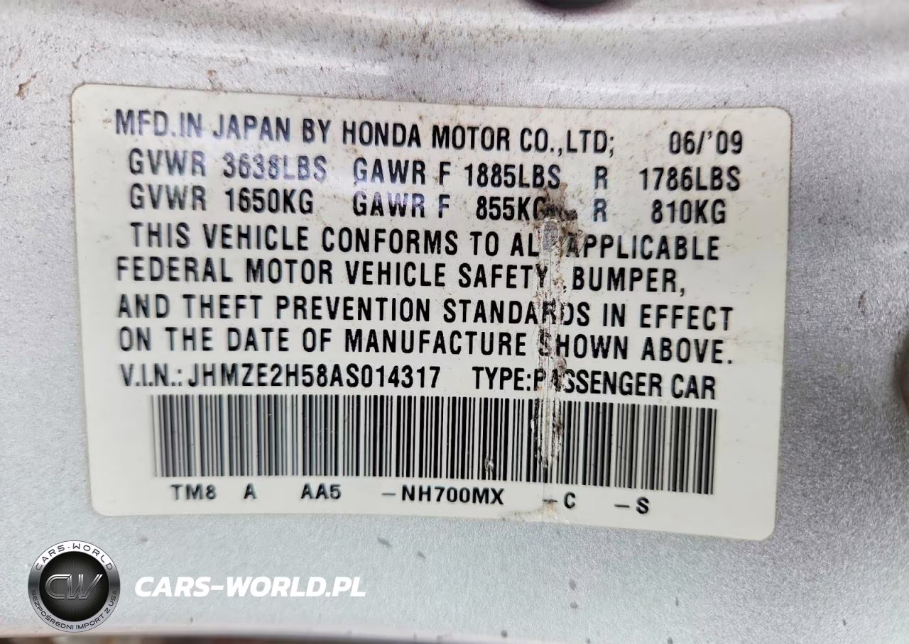 2010 Honda Insight Lx VIN:JHMZE2H58AS014317 - 13