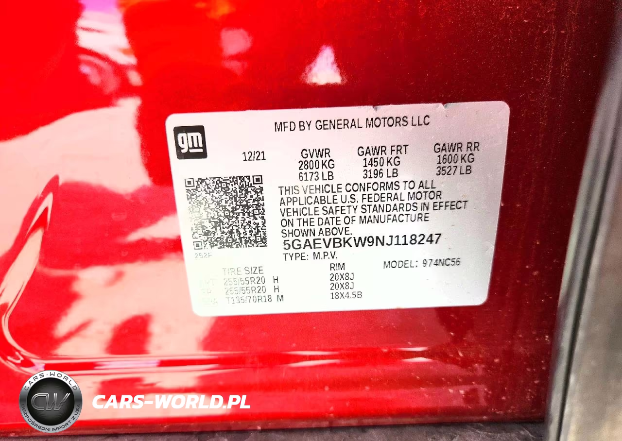 2022 Buick Enclave Premium VIN:5GAEVBKW9NJ118247 - 13