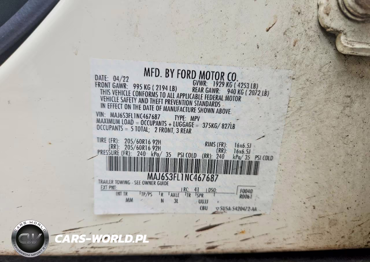 2022 Ford Ecosport S VIN:MAJ6S3FL1NC467687 - 12