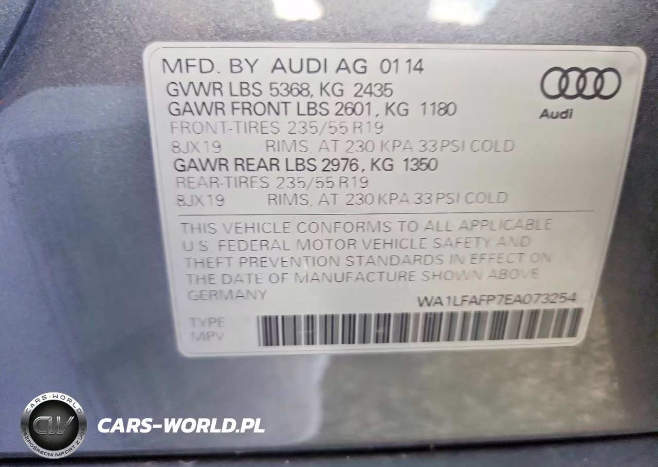 2014 Audi Q5 Premium Plus VIN:WA1LFAFP7EA073254 - 13