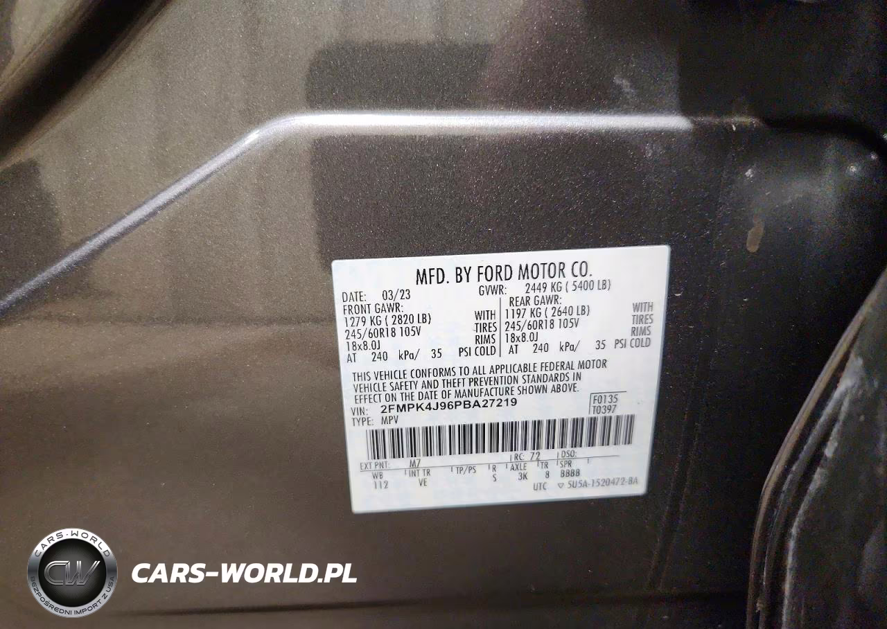 2023 Ford Edge Sel VIN:2FMPK4J96PBA27219 - 12