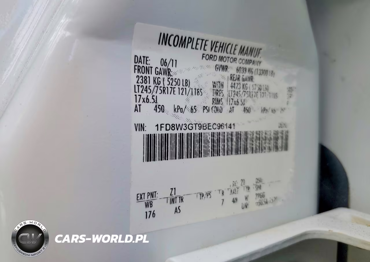 2011 Ford F350 Super Duty VIN:1FD8W3GT9BEC96141 - 13