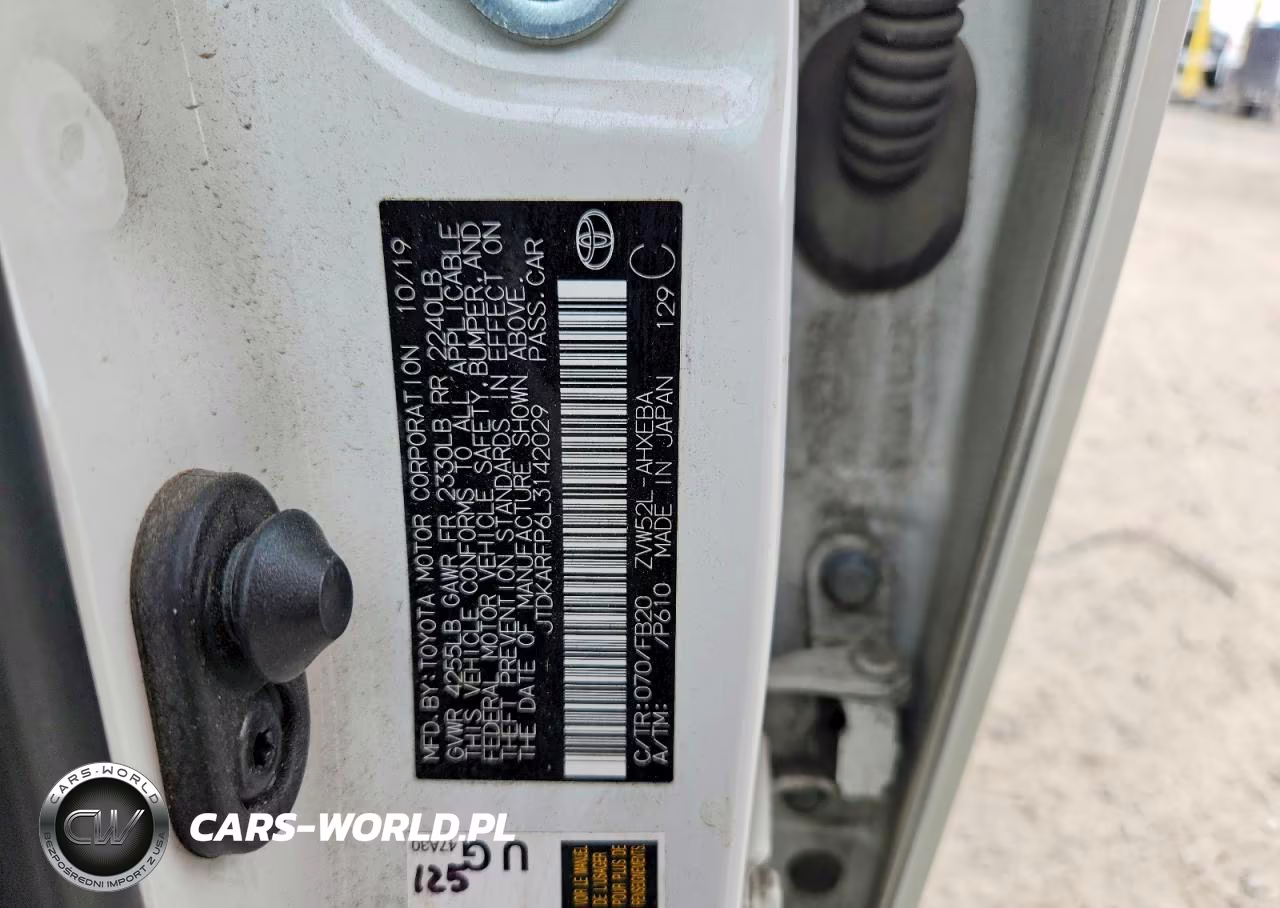 2020 Toyota Prius Prime Le VIN:JTDKARFP6L3142029 - 12