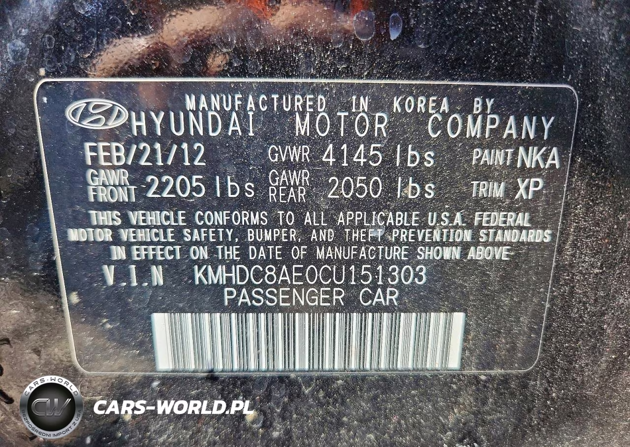 2012 Hyundai Elantra Touring Gls VIN:KMHDC8AE0CU151303 - 13