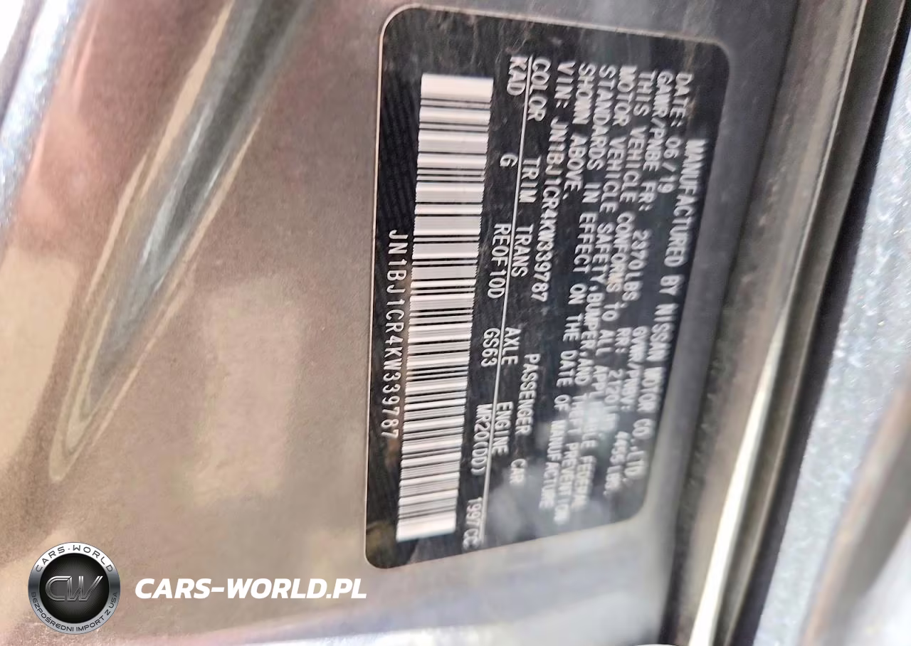 2019 Nissan Rogue Sport S VIN:JN1BJ1CR4KW339787 - 12