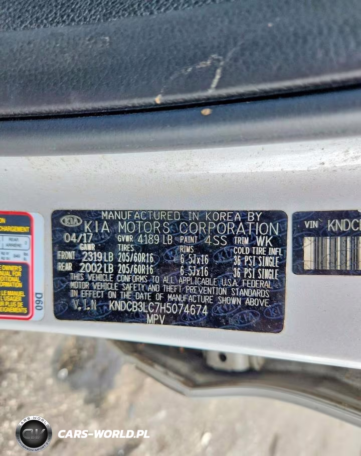 2017 Kia Niro Lx VIN:KNDCB3LC7H5074674 - 13