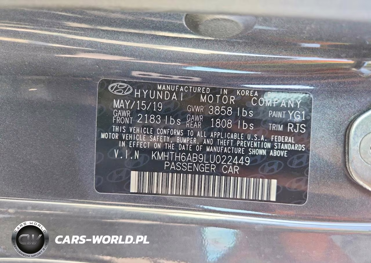 2020 Hyundai Veloster Turbo Ultimate VIN:KMHTH6AB9LU022449 - 12