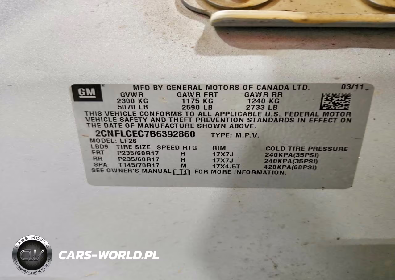 2011 Chevrolet Equinox Ls VIN:2CNFLCEC7B6392860 - 13