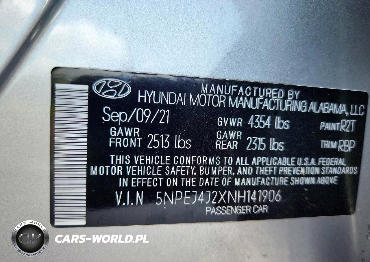 2022 Hyundai Sonata Sel Plus VIN:5NPEJ4J2XNH141906 - 12