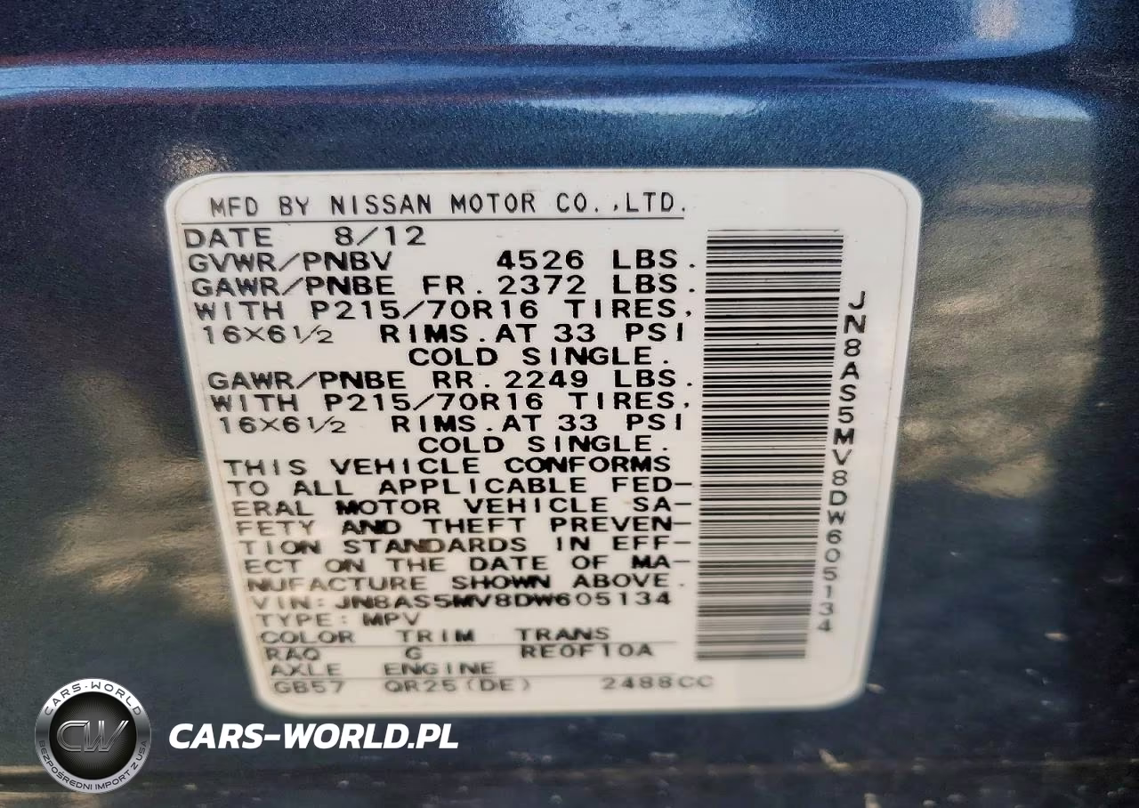 2013 Nissan Rogue S VIN:JN8AS5MV8DW605134 - 13