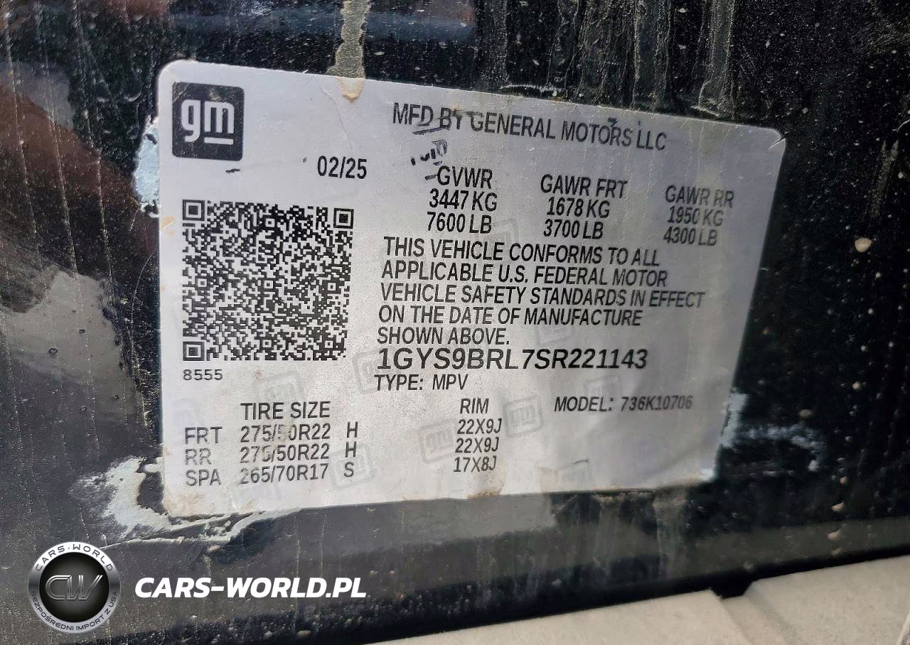 2025 CADILLAC ESCALADE PREMIUM LUXURY VIN:1GYS9BRL7SR221143 - 13