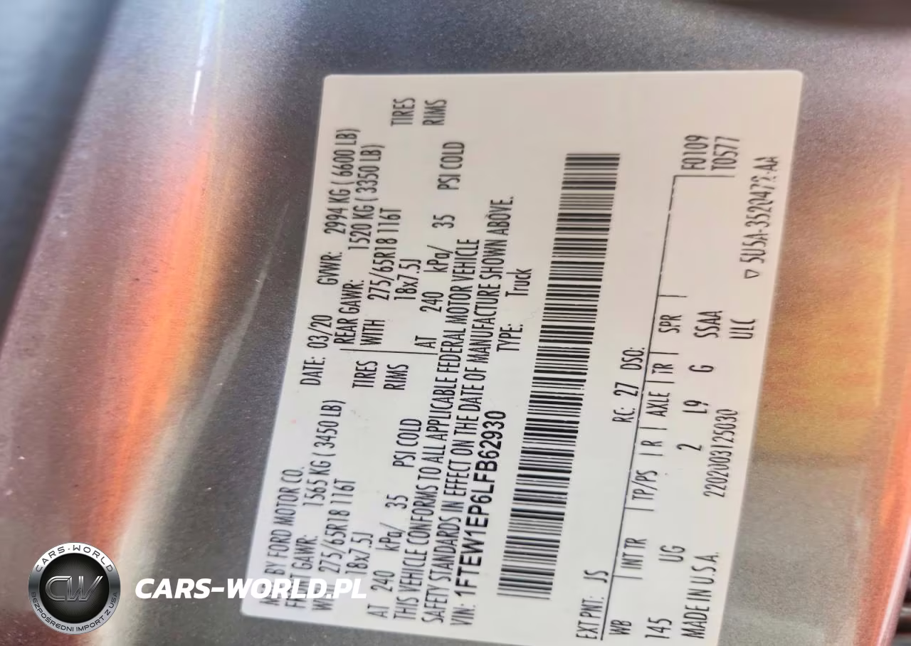 2020 Ford F150 Supercrew VIN:1FTEW1EP6LFB62930 - 12