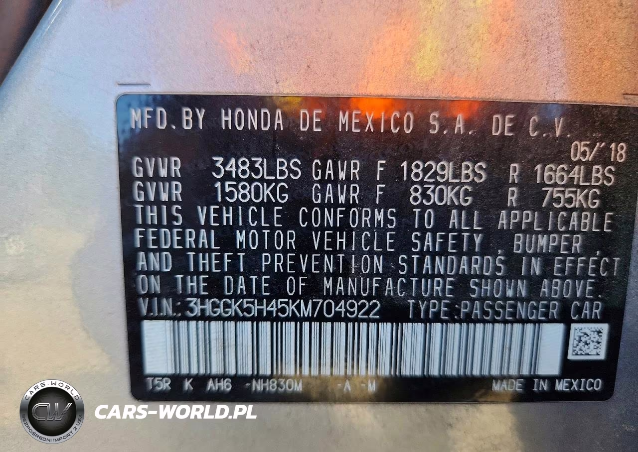 2019 Honda Fit Lx VIN:3HGGK5H45KM704922 - 12