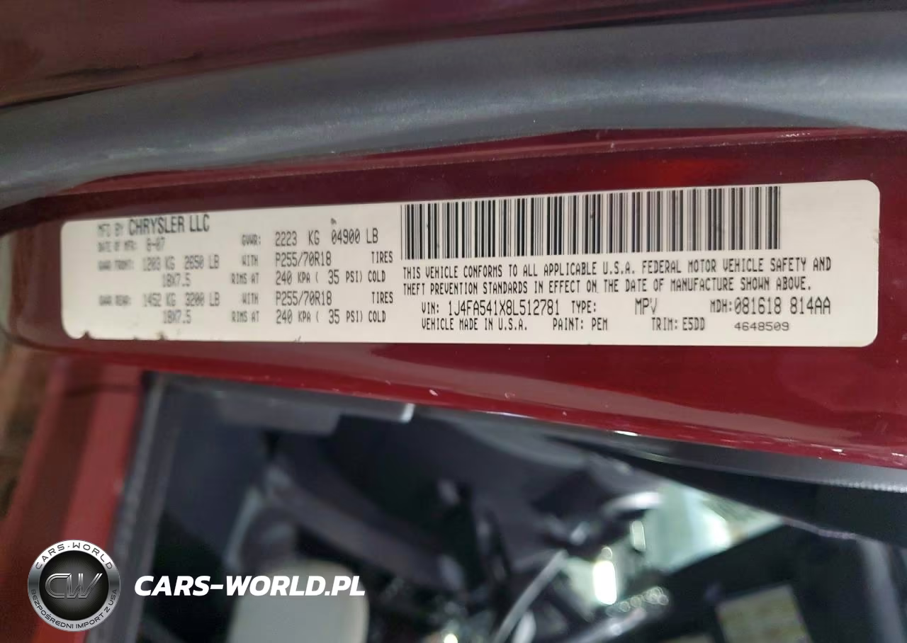 2008 Jeep Wrangler Sahara VIN:1J4FA541X8L512781 - 13