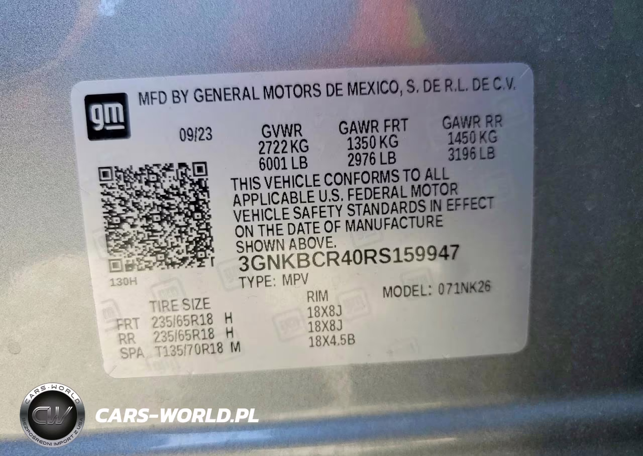 2024 Chevrolet Blazer 2Lt VIN:3GNKBCR40RS159947 - 14