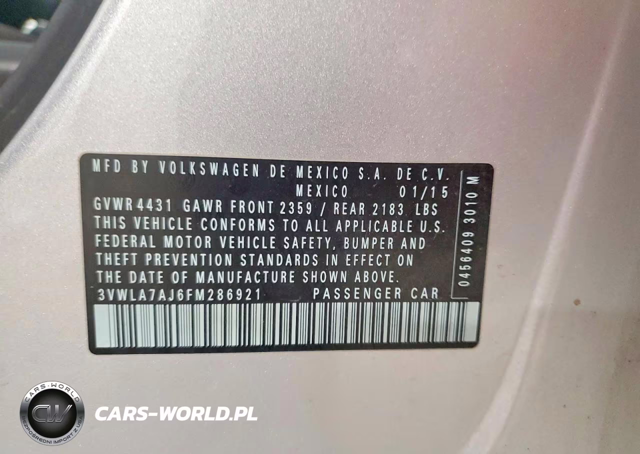 2015 Volkswagen Jetta Tdi VIN:3VWLA7AJ6FM286921 - 12