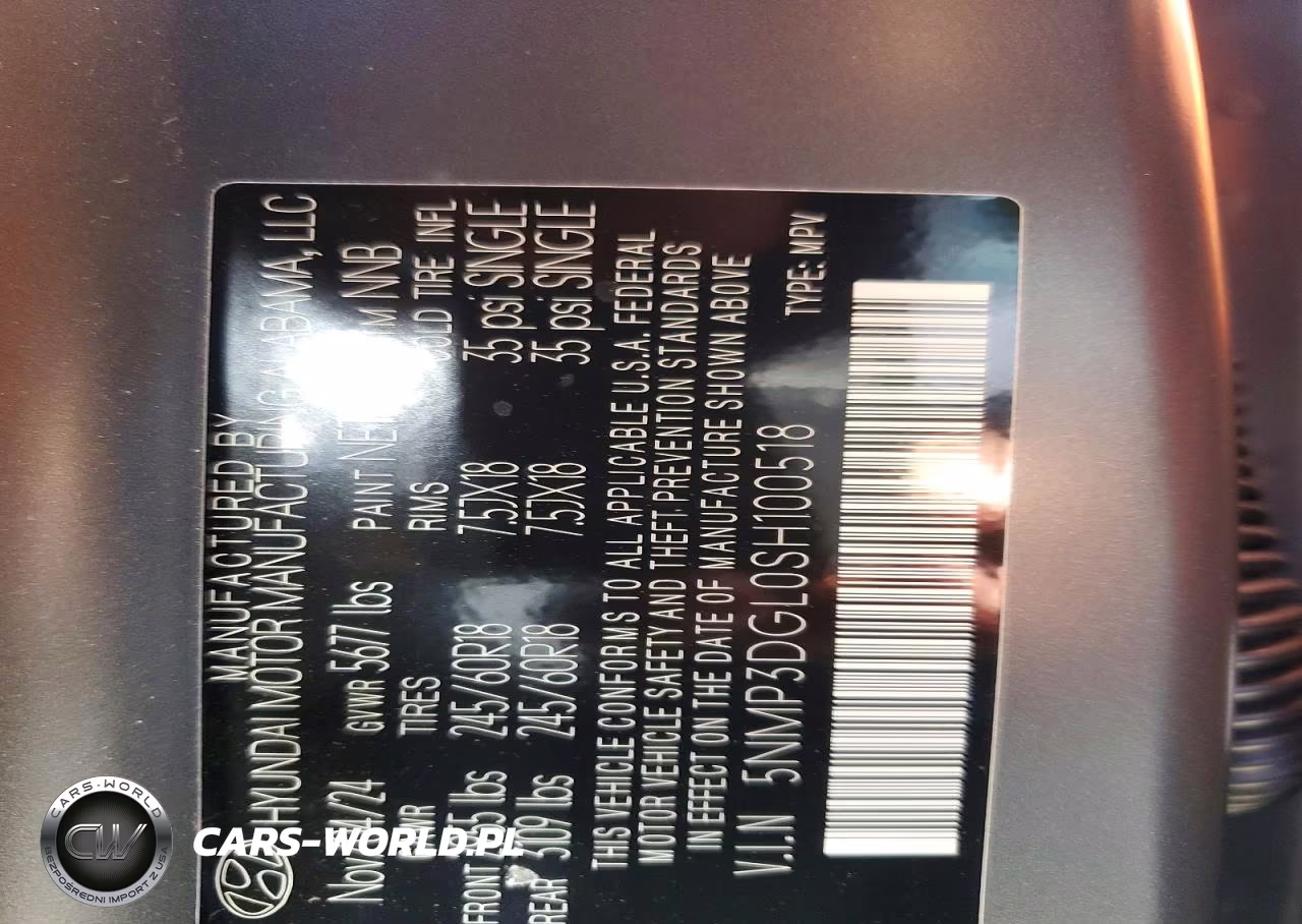 2025 Hyundai Santa Fe Xrt VIN:5NMP3DGL0SH100518 - 14