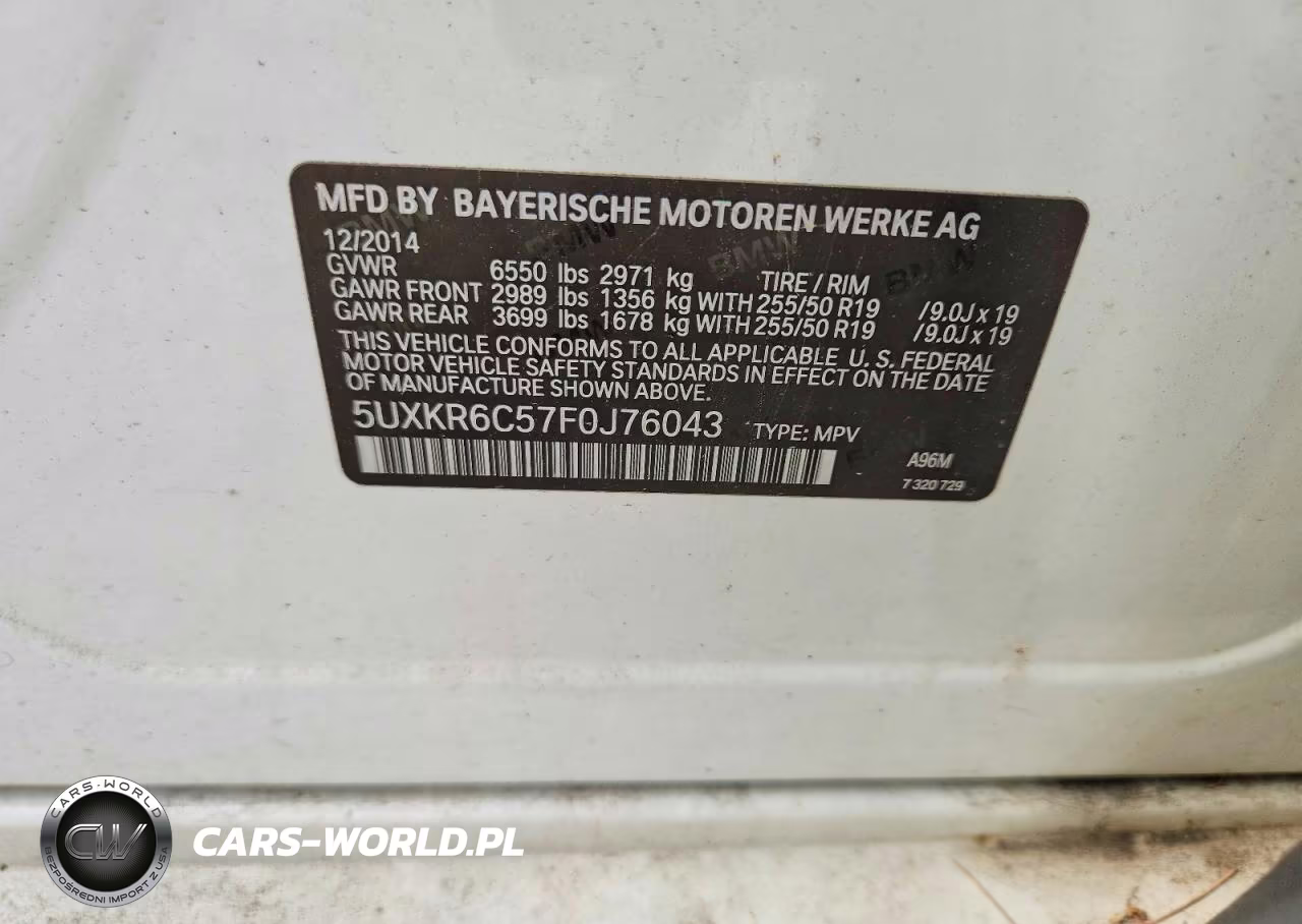 2015 BMW X5 xDrive50I VIN:5UXKR6C57F0J76043 - 13