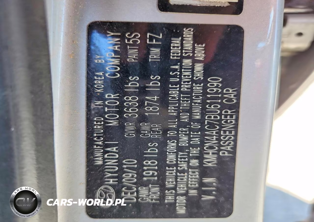 2011 Hyundai Accent Gls VIN:KMHCN4AC7BU611990 - 12