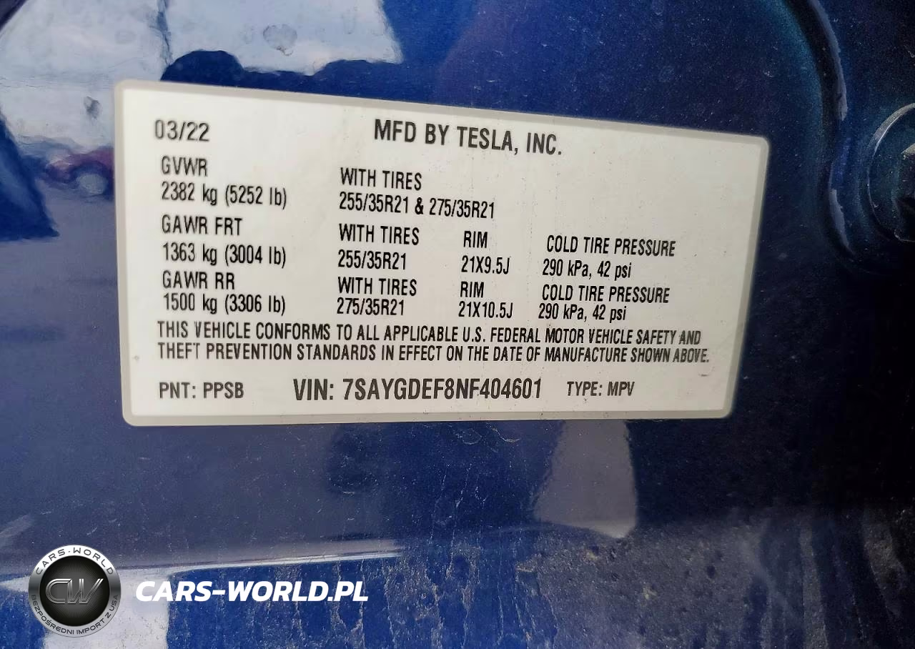 2022 Tesla Model Y VIN:7SAYGDEF8NF404601 - 13