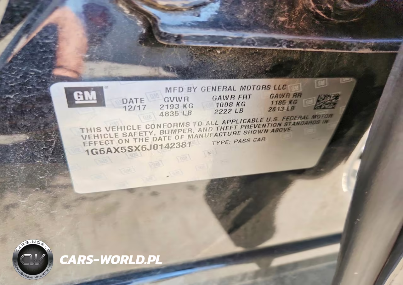 2018 Cadillac Cts Luxury VIN:1G6AX5SX6J0142381 - 12