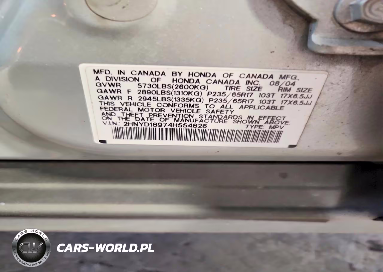 2004 Acura Mdx Touring VIN:2HNYD18974H554826 - 13
